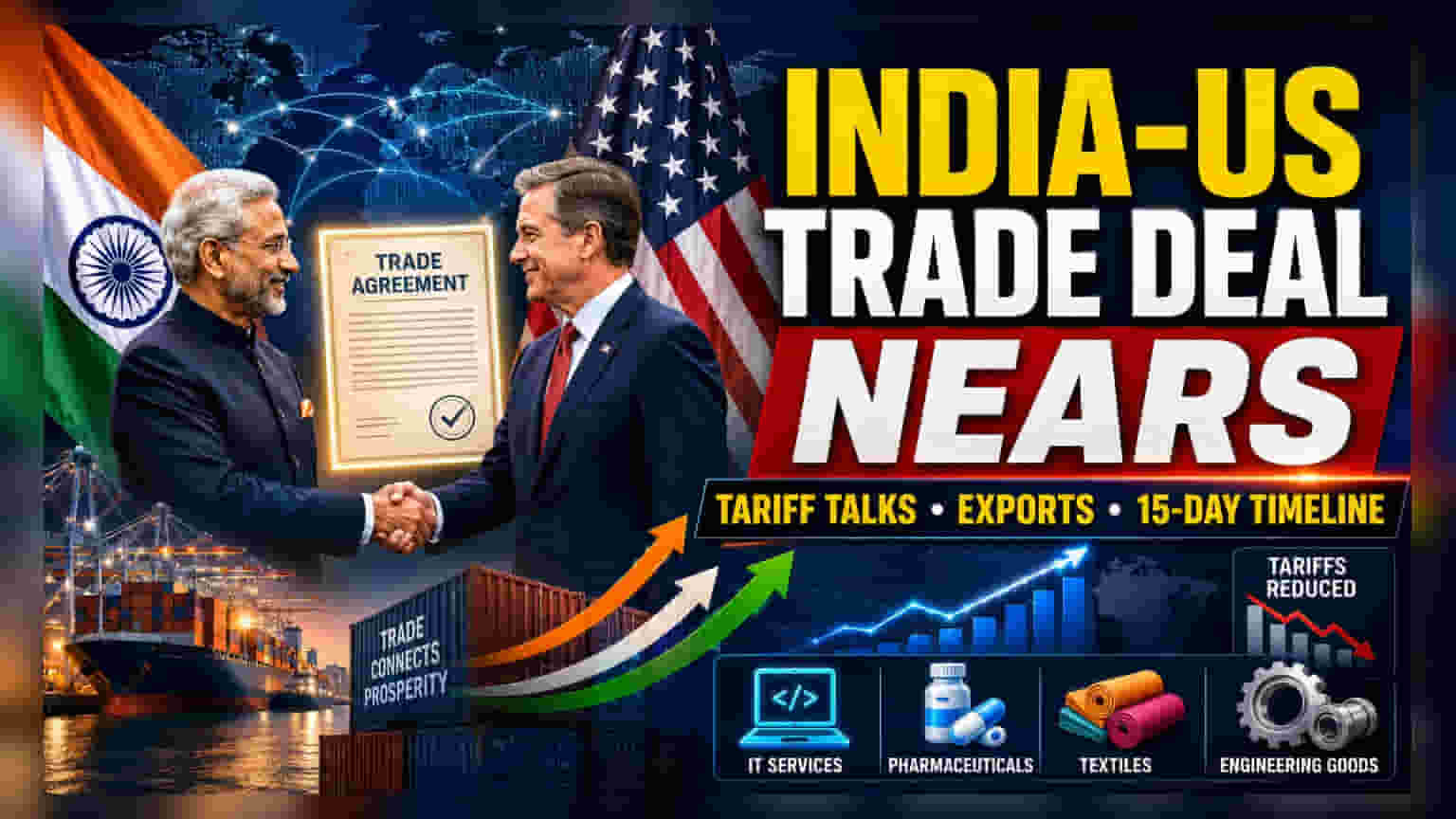 India-US Trade Talks: 15 દિવસમાં મોટા સોદાની શક્યતા, નવા ટેરિફ નિયમો પર સમજૂતી!