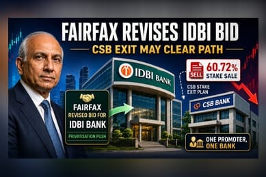 Fairfax Bids for IDBI Bank Control, Eyes CSB Bank Exit