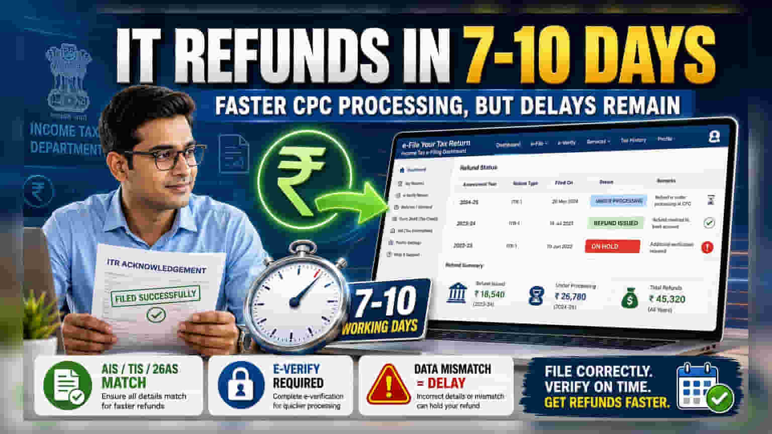 IT Refund: 7-10 दिवसांत रिफंड मिळवण्याचे नवीन नियम; पण 'या' चुका टाळा!