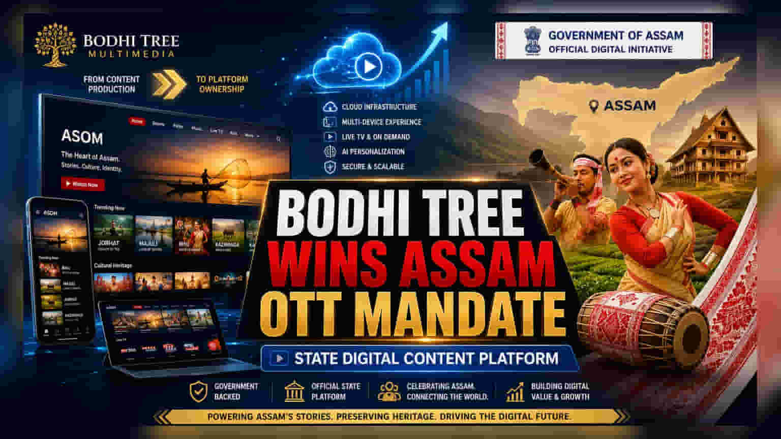 Bodhi Tree Multimedia Bags Assam Government Digital Platform Mandate