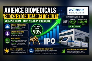 Avience Biomedicals Lists At 90% Premium On NSE Emerge