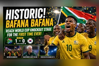 South Africa Reaches World Cup Knockout Stage For First Time