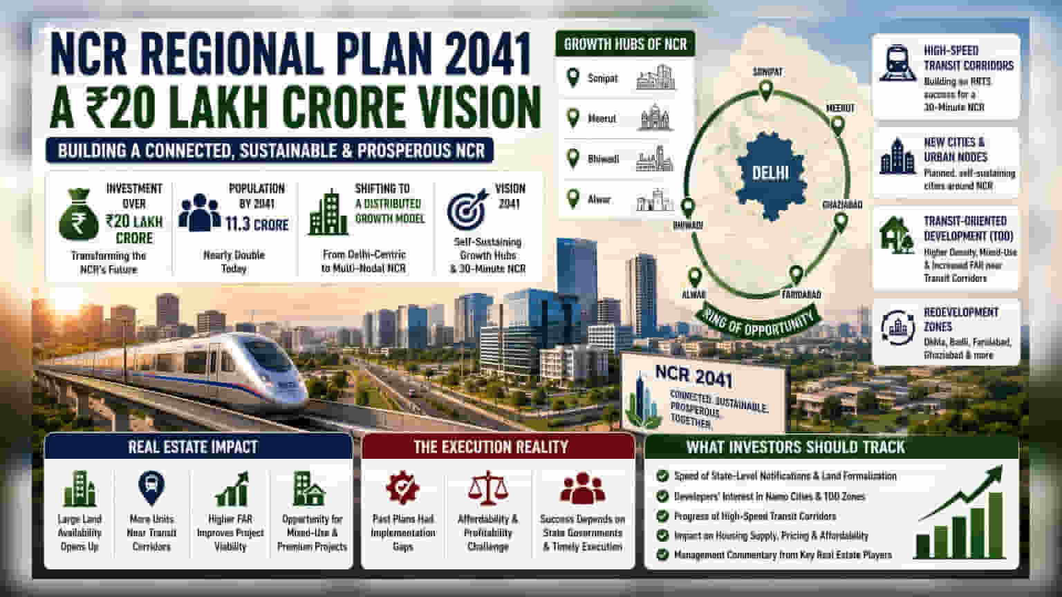 NCR Regional Plan 2041: Rs 20 Lakh Crore Push For New Cities