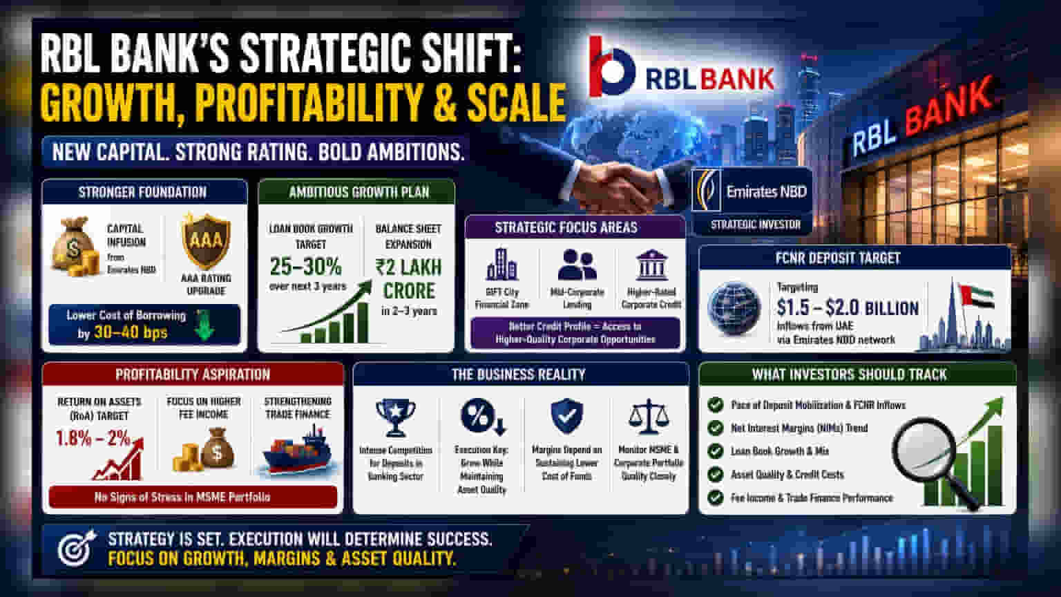 RBL Bank: Emirates NBD டீல் மற்றும் AAA ரேட்டிங் உடன் 30% கடன் வளர்ச்சி இலக்கு!