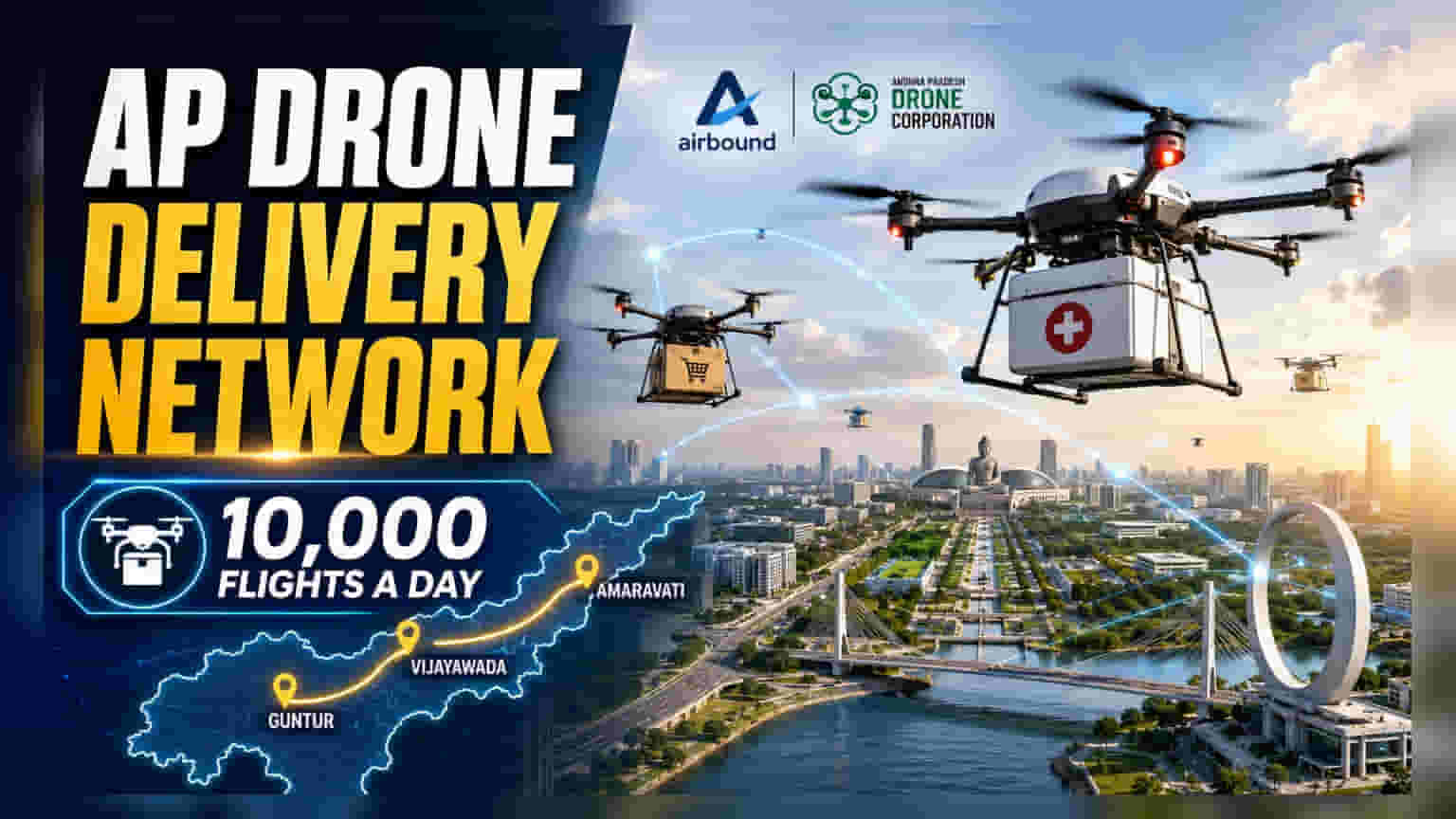 Airbound & ஆந்திரா அரசு: டிரோன் டெலிவரி நெட்வொர்க்கிற்கான முக்கிய ஒப்பந்தம்!
