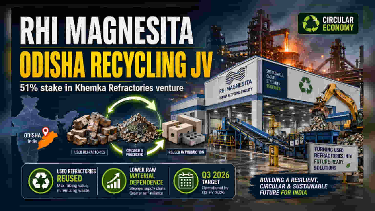 RHI Magnesita India आणि Khemka Refractoriesचा ओडिशात नवा प्लांट!