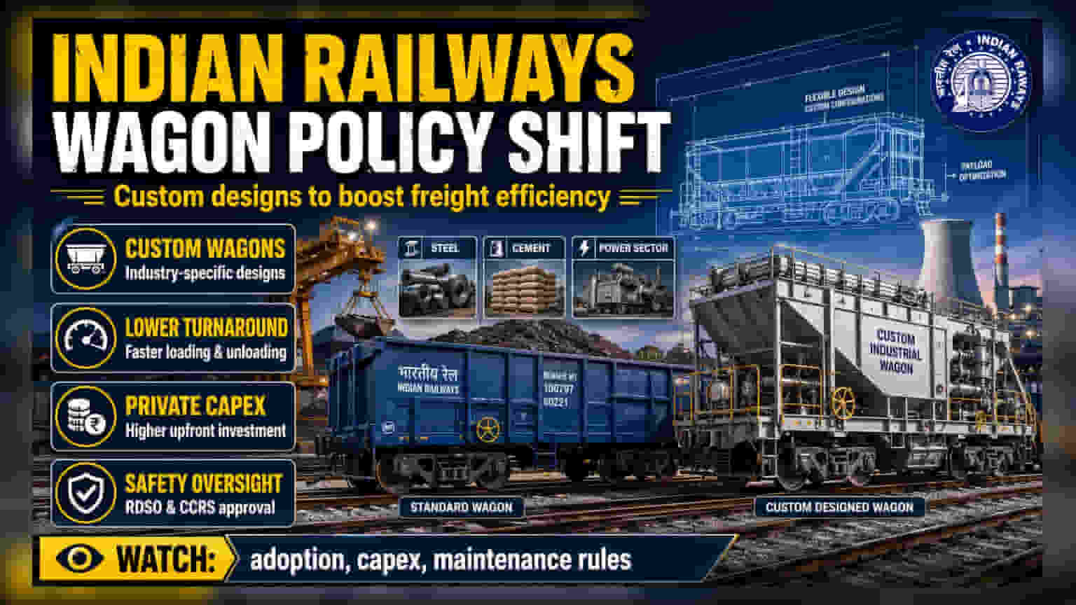 Indian Railways Wagon Design Rules: લોજિસ્ટિક્સ માટે શું છે નવી દિશા?