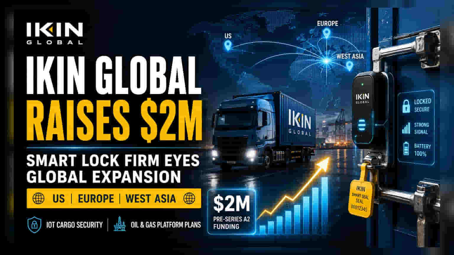 Ikin Global Stock: IoT સ્માર્ટ લોક માટે ₹13 કરોડ એકત્રિત, વૈશ્વિક વિસ્તરણની તૈયારી