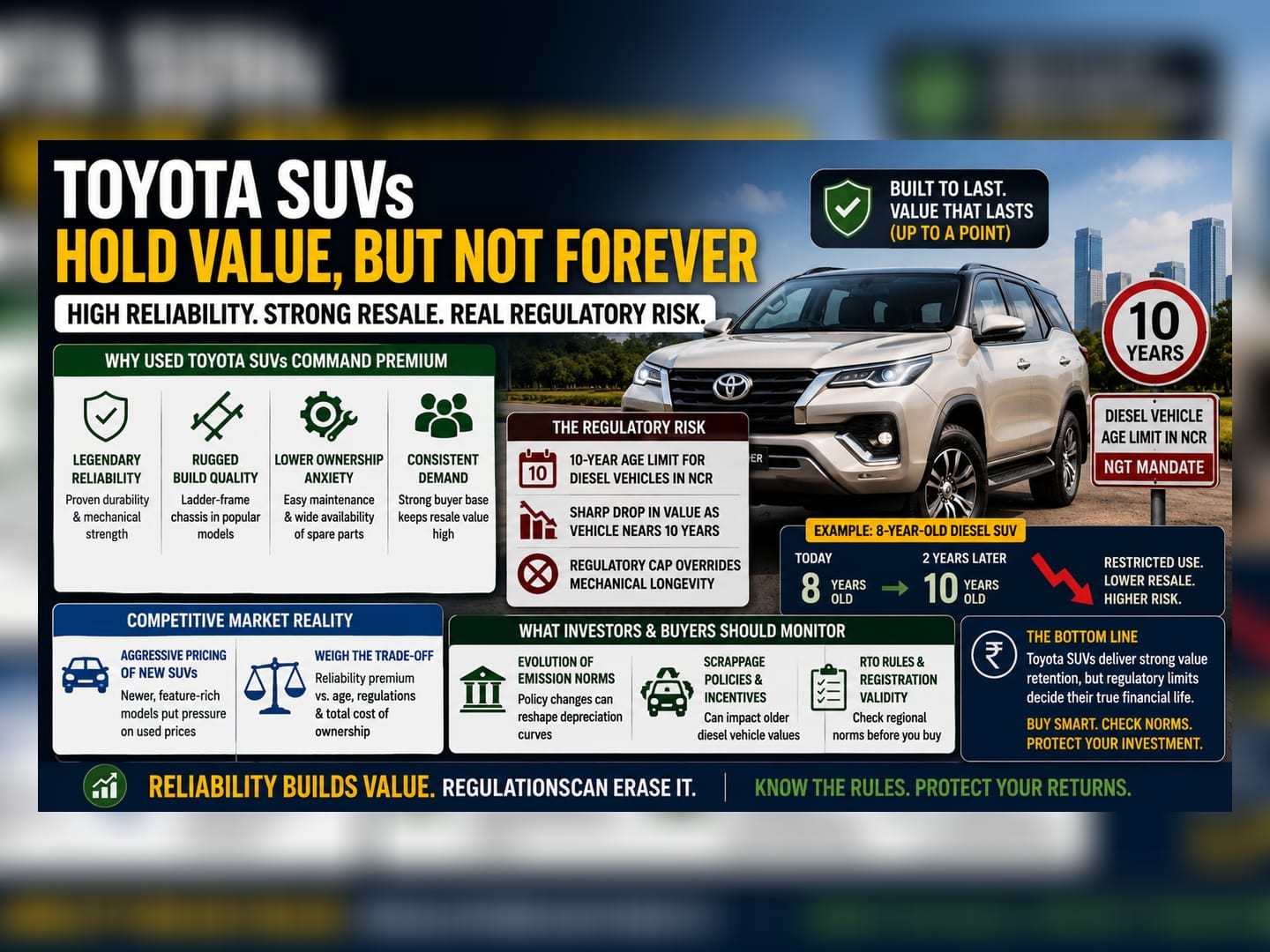 Toyota Used SUVs: High Resale Value Meets Regulatory Risks