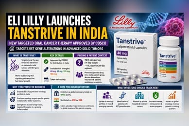 Eli Lilly Launches Cancer Drug Tanstrive in India at Rs 2.15 Lakh