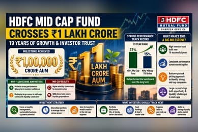 HDFC Mid Cap Fund Crosses ₹1 Lakh Crore AUM Milestone