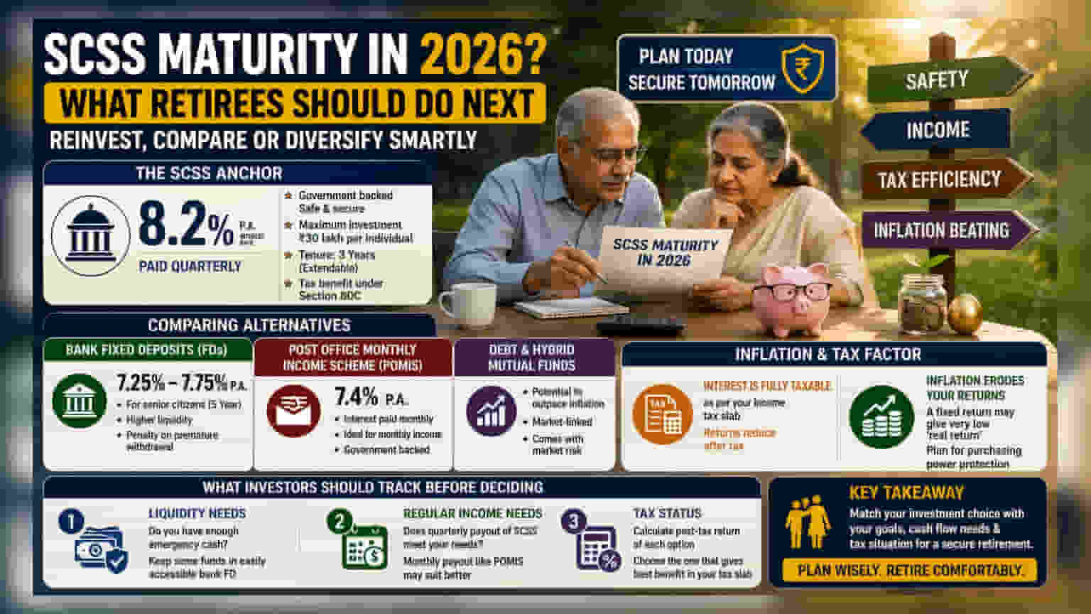 SCSS ஃபிக்ஸட் டெபாசிட் மெச்சூரிட்டி 2026: பணத்தை மறுமுதலீடு செய்வது எப்படி?