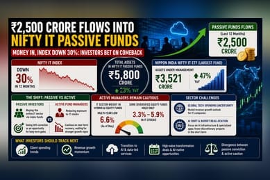 Investors Pump Rs 2,500 Crore into IT Funds Despite 30% Index Drop
