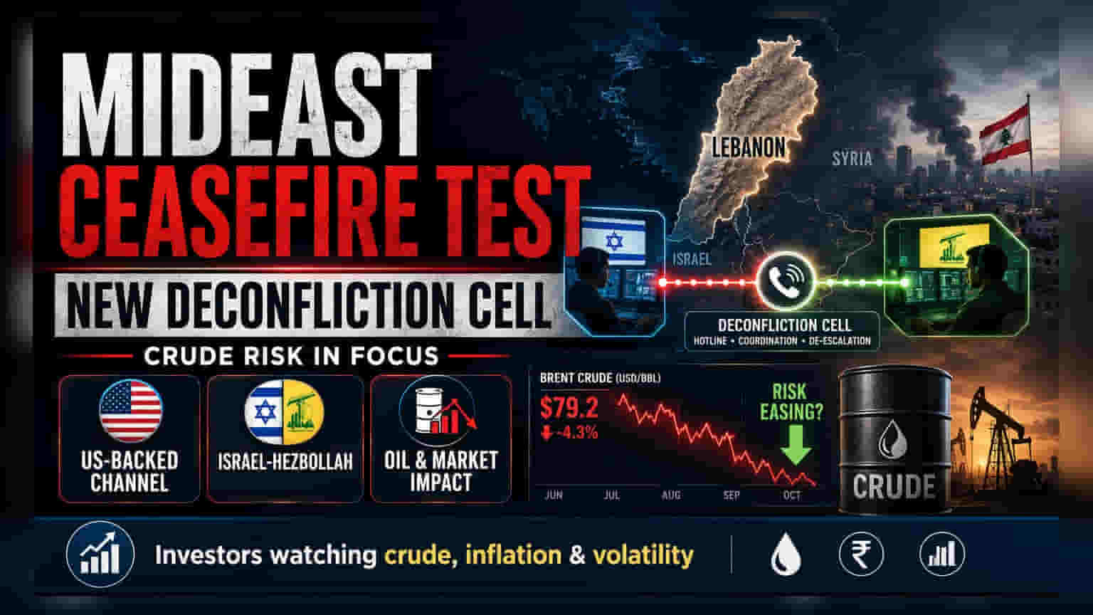 Israel-Hezbollah Deconfliction Cell Launched: Market Context