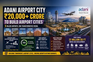Adani Plans ₹20,000 Crore 'Airport City' Push Across 6 Hubs