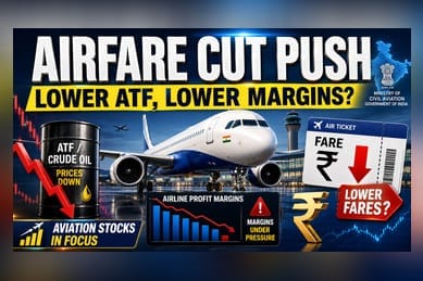 Government Eyes Airline Fare Cuts as Fuel Prices Fall: Impact on Stocks