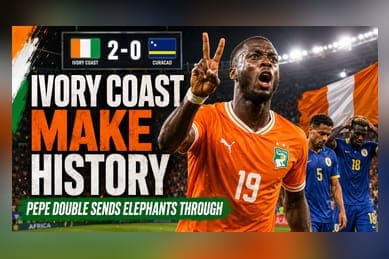 Ivory Coast Reaches World Cup Knockout Phase With 2-0 Win