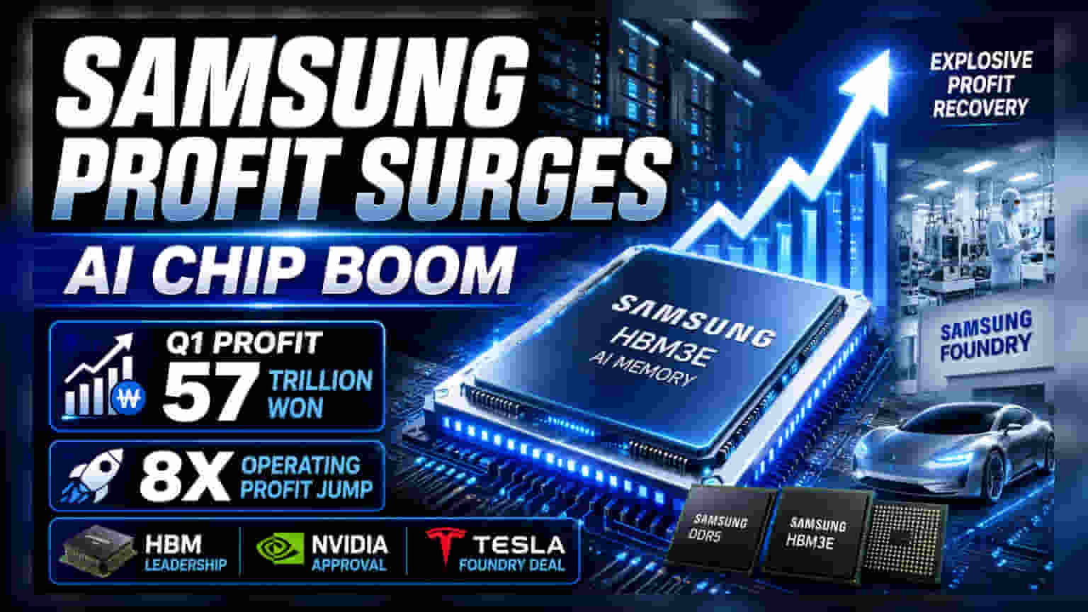 Samsung Electronics Q1 Results: AI ચિપના દમ પર પ્રોફિટમાં 8 ગણો ઉછાળો, પહોંચ્યો $38 બિલિયન પર!