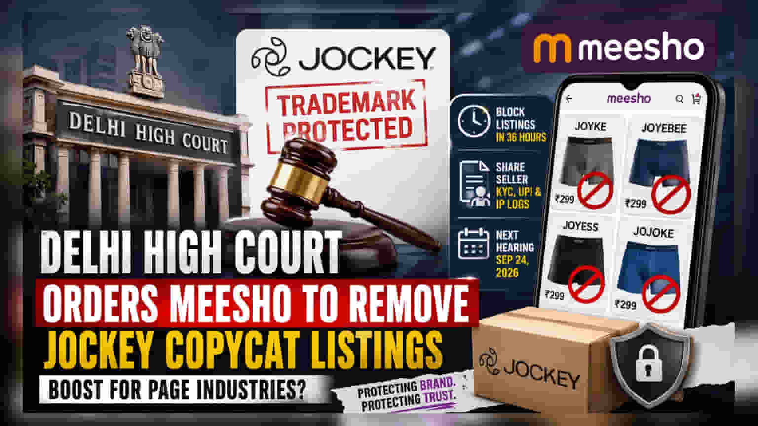 Meesho वर बनावट 'Jockey' उत्पादने हटवण्याचे दिल्ली हायकोर्टाचे आदेश