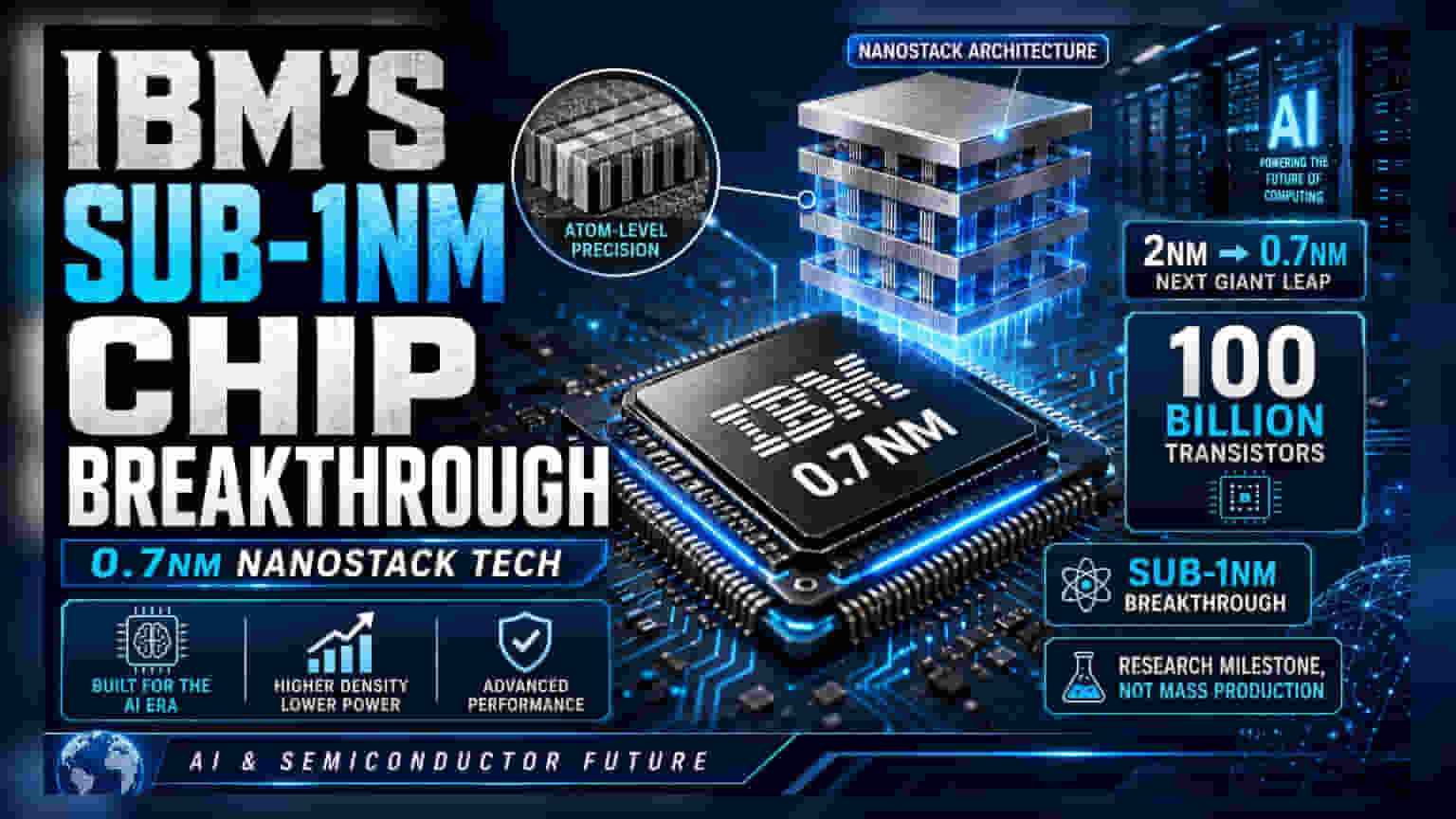 IBM Unveils 0.7nm 'Nanostack' Chip Design