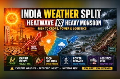 India's Split Weather: Economic Risks and Sector Impact