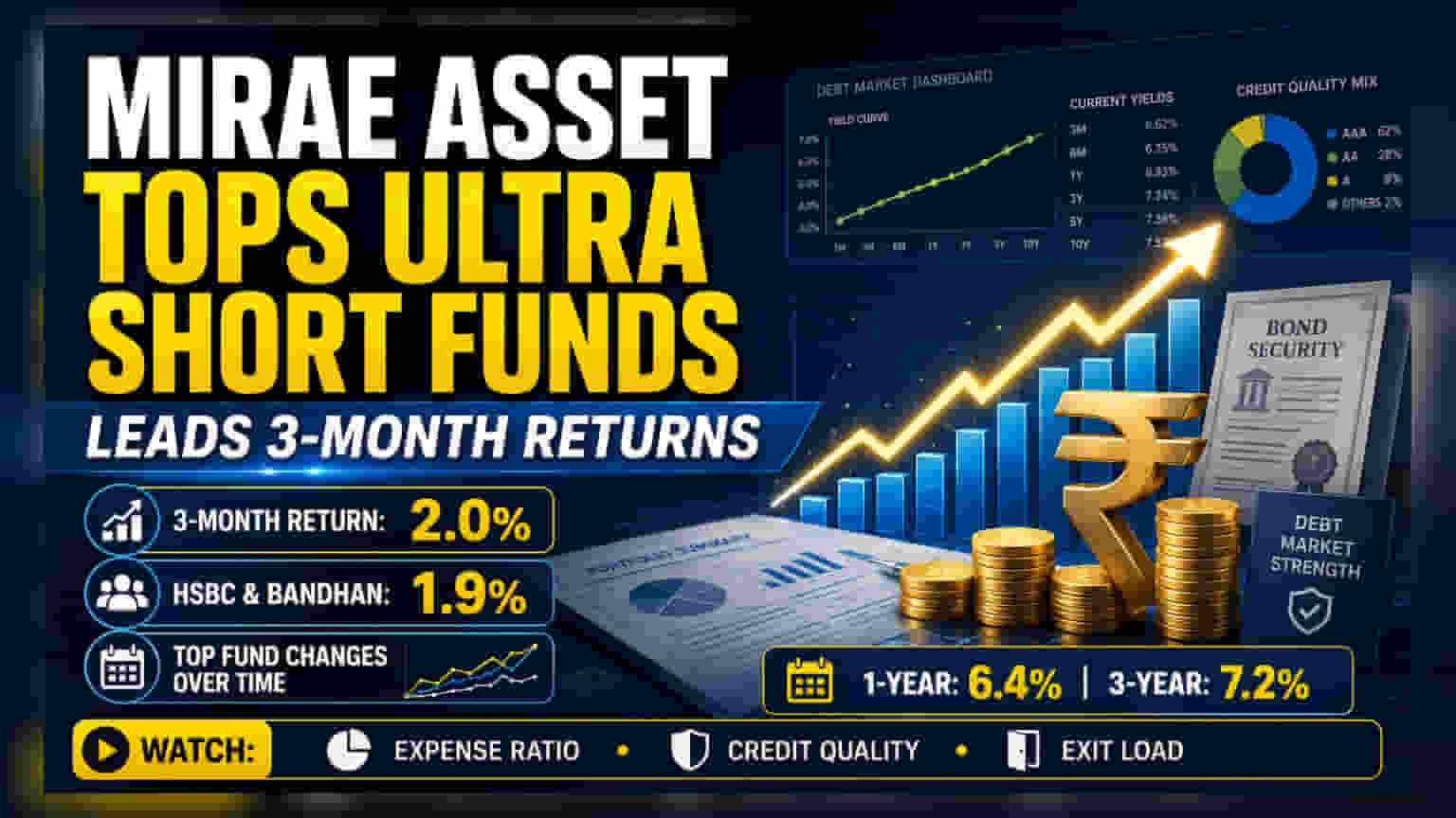 Mirae Asset Ultra Short Duration Fund: 3 મહિનામાં સર્વોચ્ચ વળતર, પણ આગળ શું?