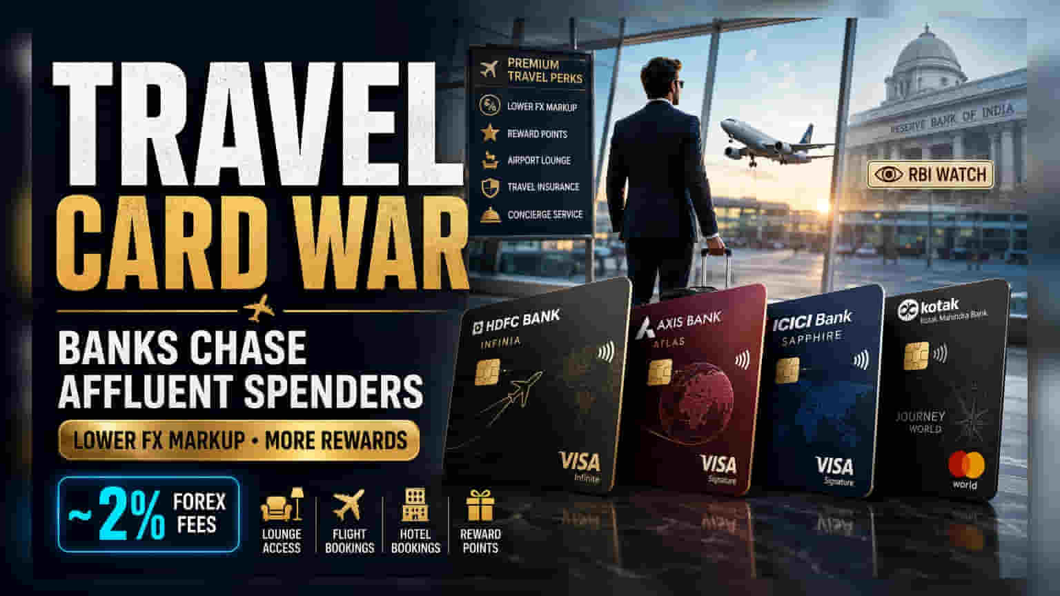 Travel Credit Cards: HDFC, Axis, ICICI જેવી બેંકો વચ્ચે પ્રીમિયમ મુસાફરો માટે જબરદસ્ત સ્પર્ધા