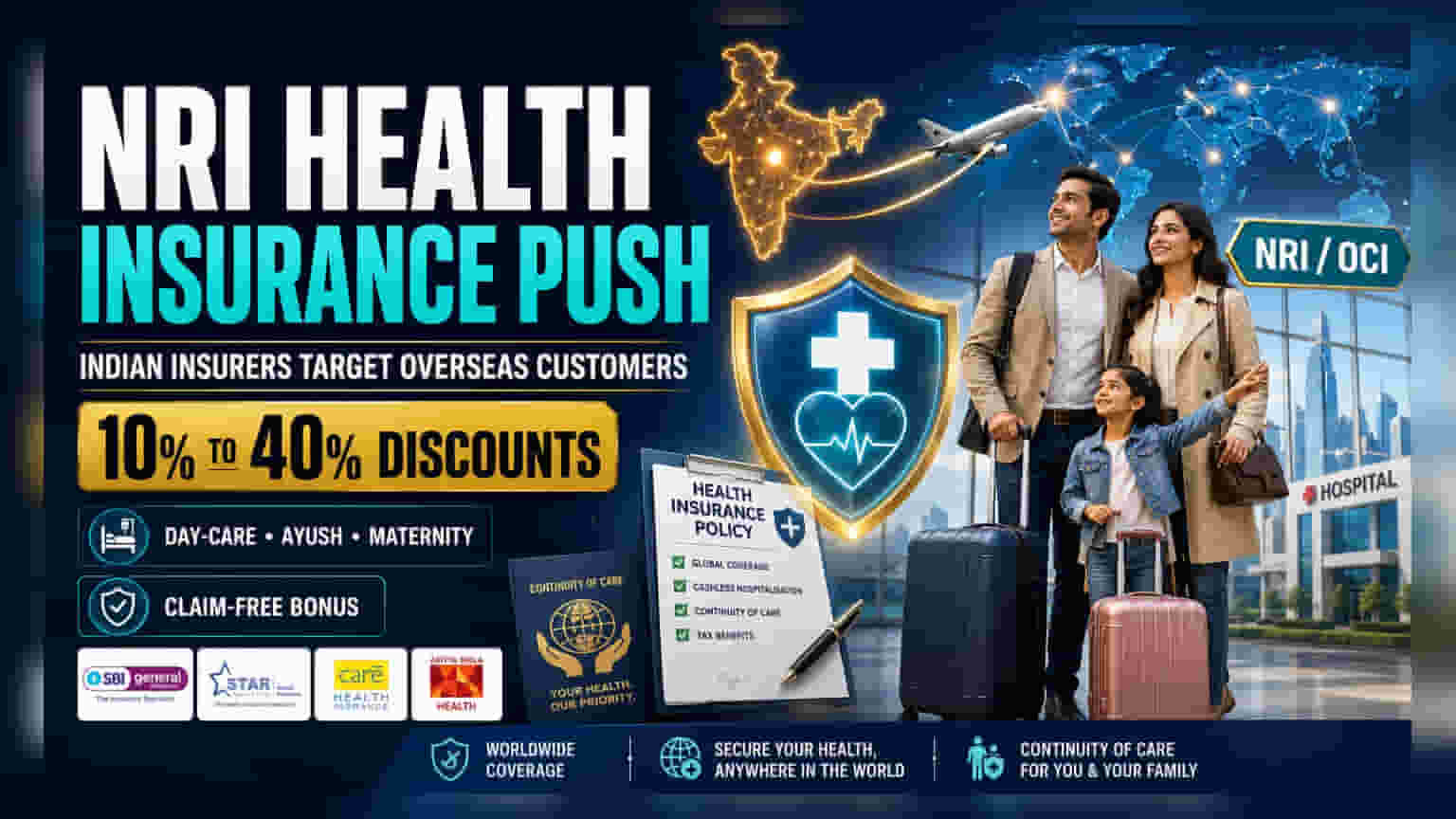 Indian Insurers Launch Special Health Plans For NRIs With Up To 40% Discounts