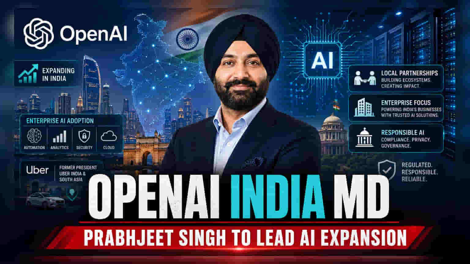 OpenAI Appoints Ex-Uber India Chief Prabhjeet Singh as India MD