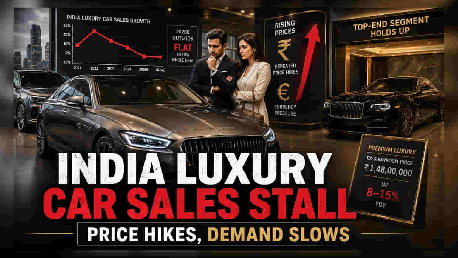 India Luxury Car Sales Stall In H1 2026 After 5-Year High
