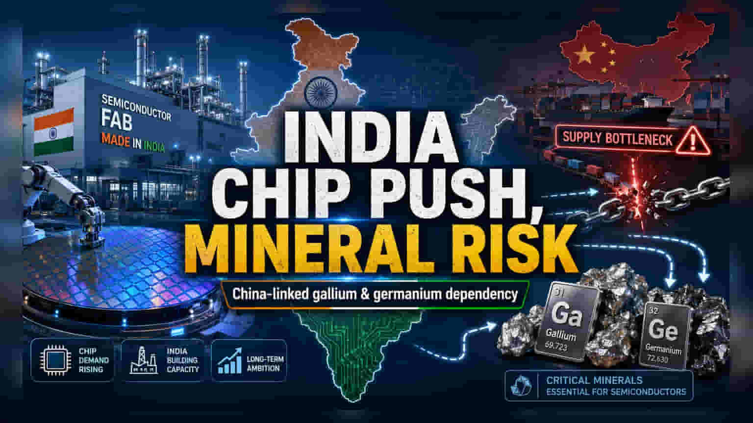 India's Semiconductor Goal Faces Raw Material Dependency Risk