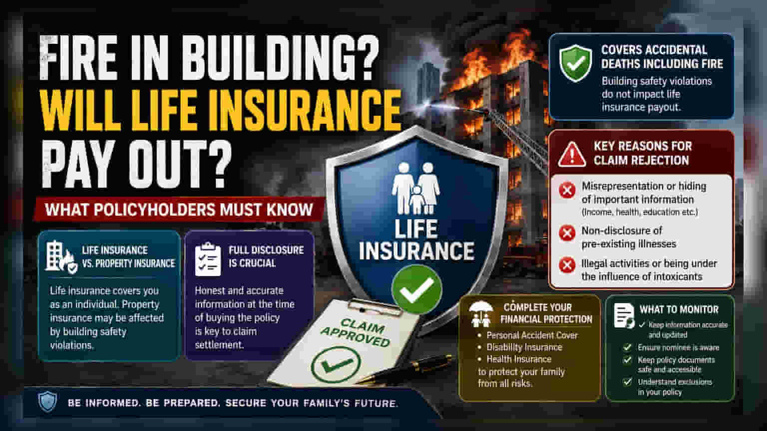 Life Insurance और आग में मौत: क्लेम को लेकर आपके सवाल, हमारे जवाब