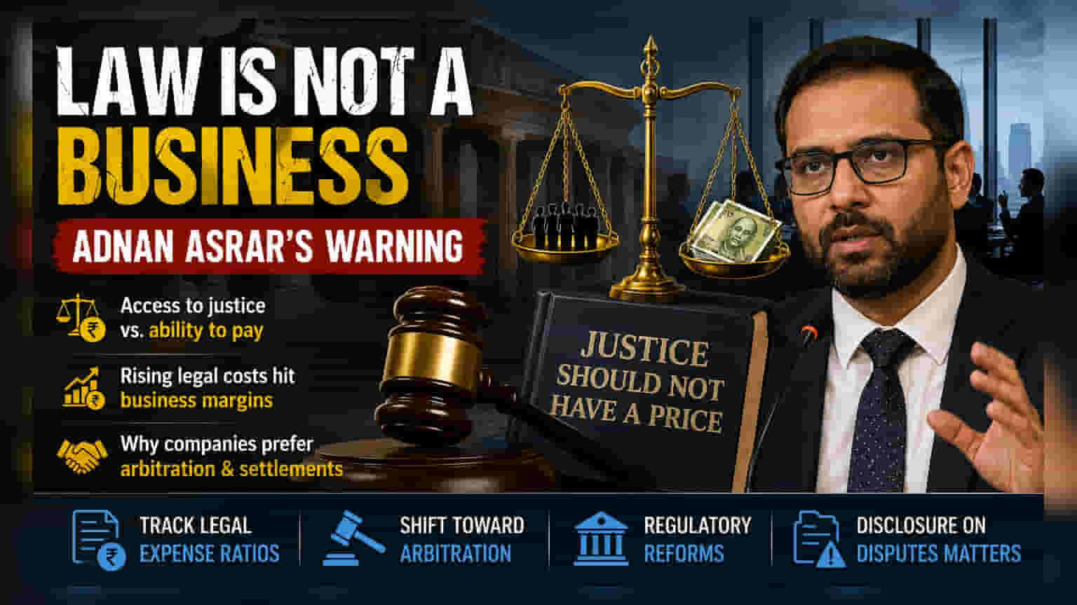Rising Legal Costs: Expert Warns on Systemic Commercialization
