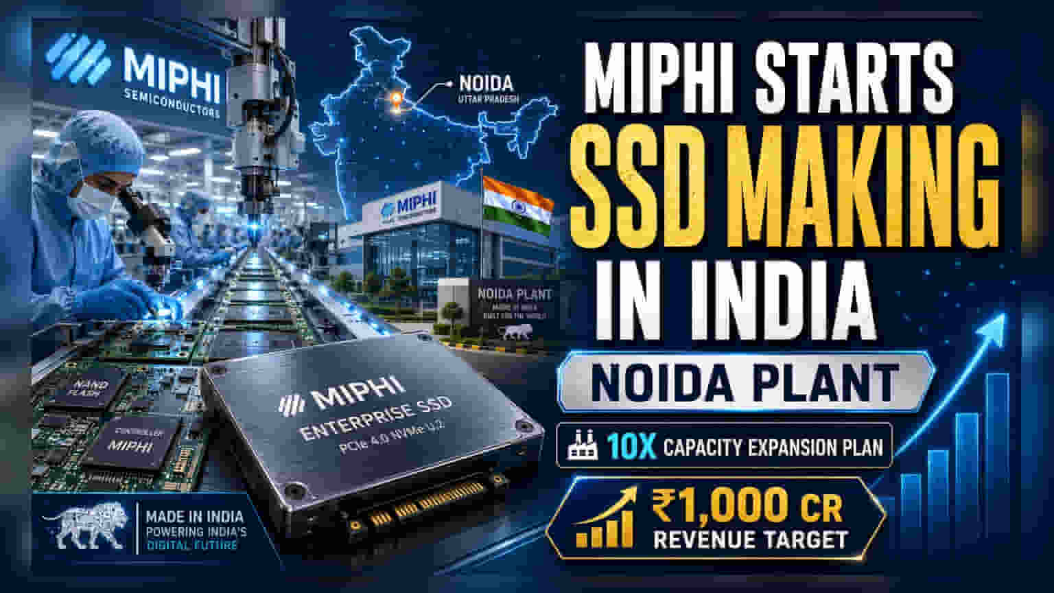 Micromax-Phison JV 'MiPhi' Begins Local Enterprise SSD Production