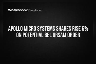 Apollo Micro Systems Shares Rise 6% on Potential BEL QRSAM Order