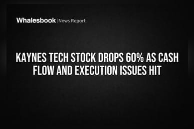 Kaynes Tech Stock Drops 60% as Cash Flow and Execution Issues Hit