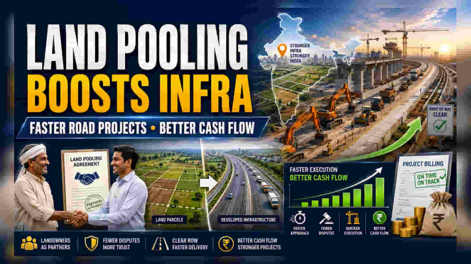 India Adopts Land Pooling to Speed Up Infrastructure Projects