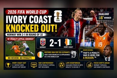 Ivory Coast Exits 2026 World Cup After Controversial VAR Call