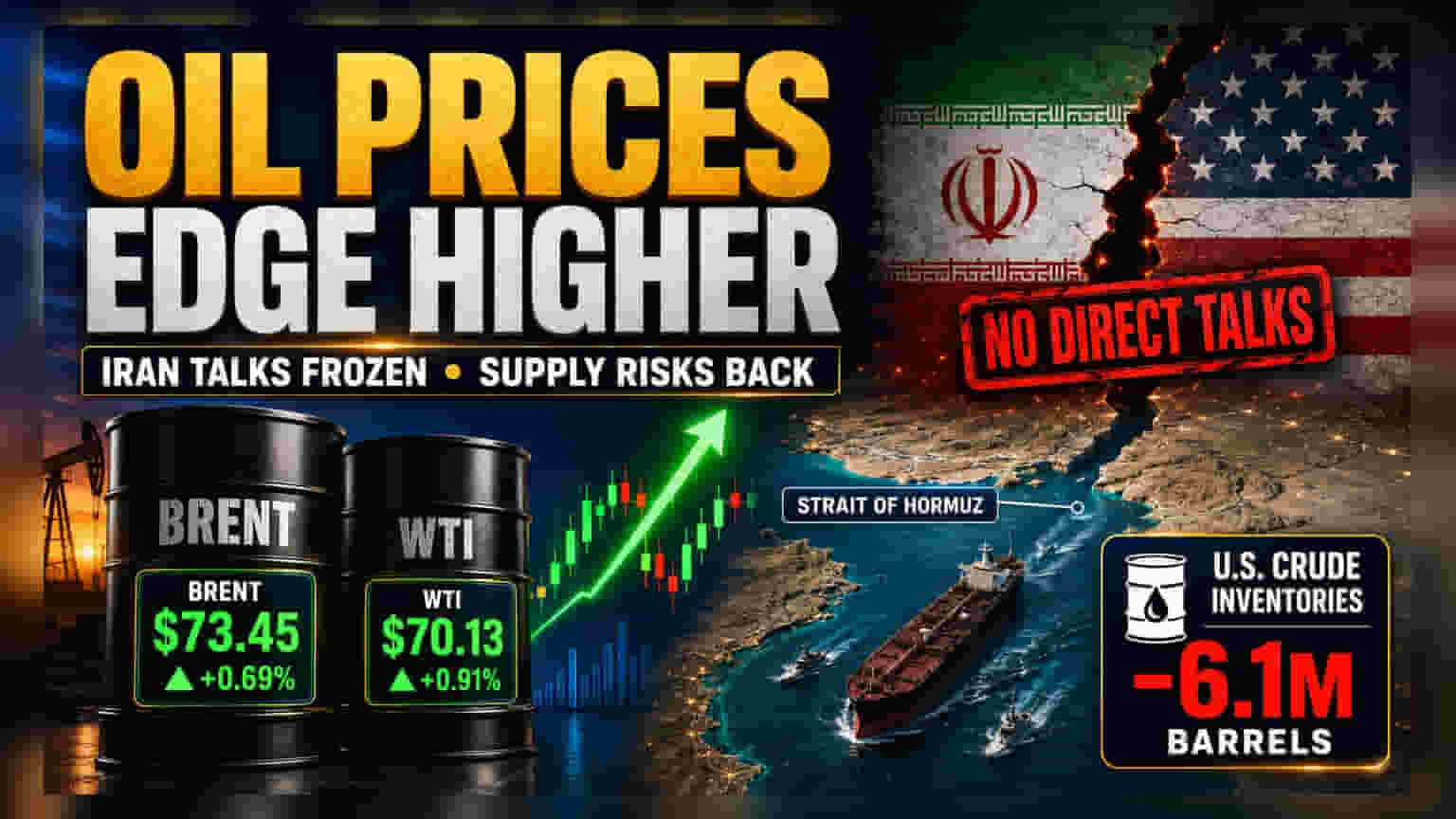 Oil Prices Rise As Iran Rejects Direct US Talks