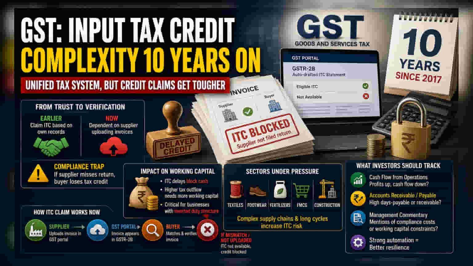 GST नियमांमुळे कंपन्यांचे कामकाज ठप्प? इनपुट टॅक्स क्रेडिटमुळे (ITC) अडकले कोट्यवधी