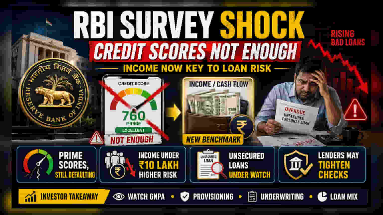 RBI Survey: Credit Scores Not Enough To Gauge Loan Repayment Risk