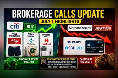 Brokerages Update Views on Titan, Page Industries, SBI Cards