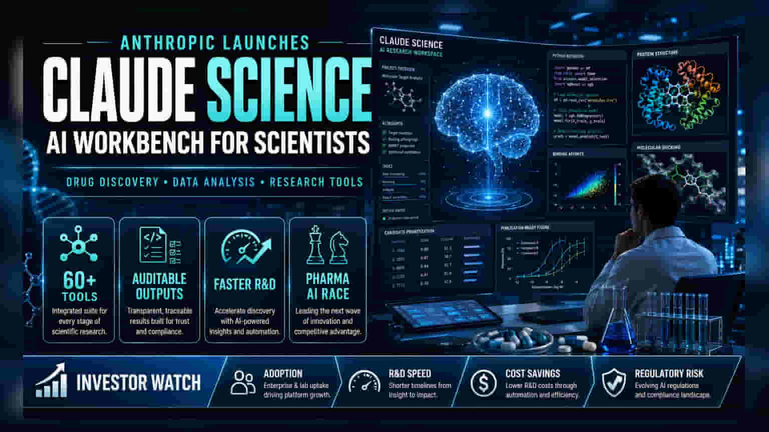 Anthropic Launches Claude Science Tool For AI Drug Discovery