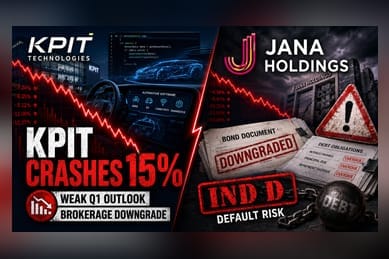KPIT Tech Falls 15% on Earnings Warning; Jana Holdings Downgraded