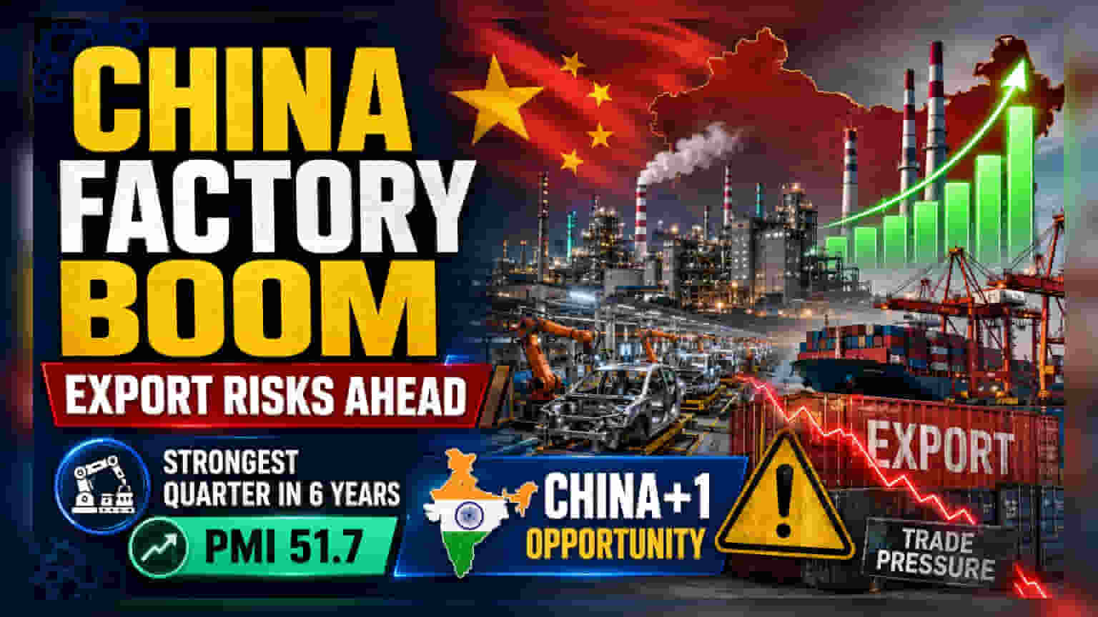 China Manufacturing Sees Best Quarter Since 2020; What It Means For India