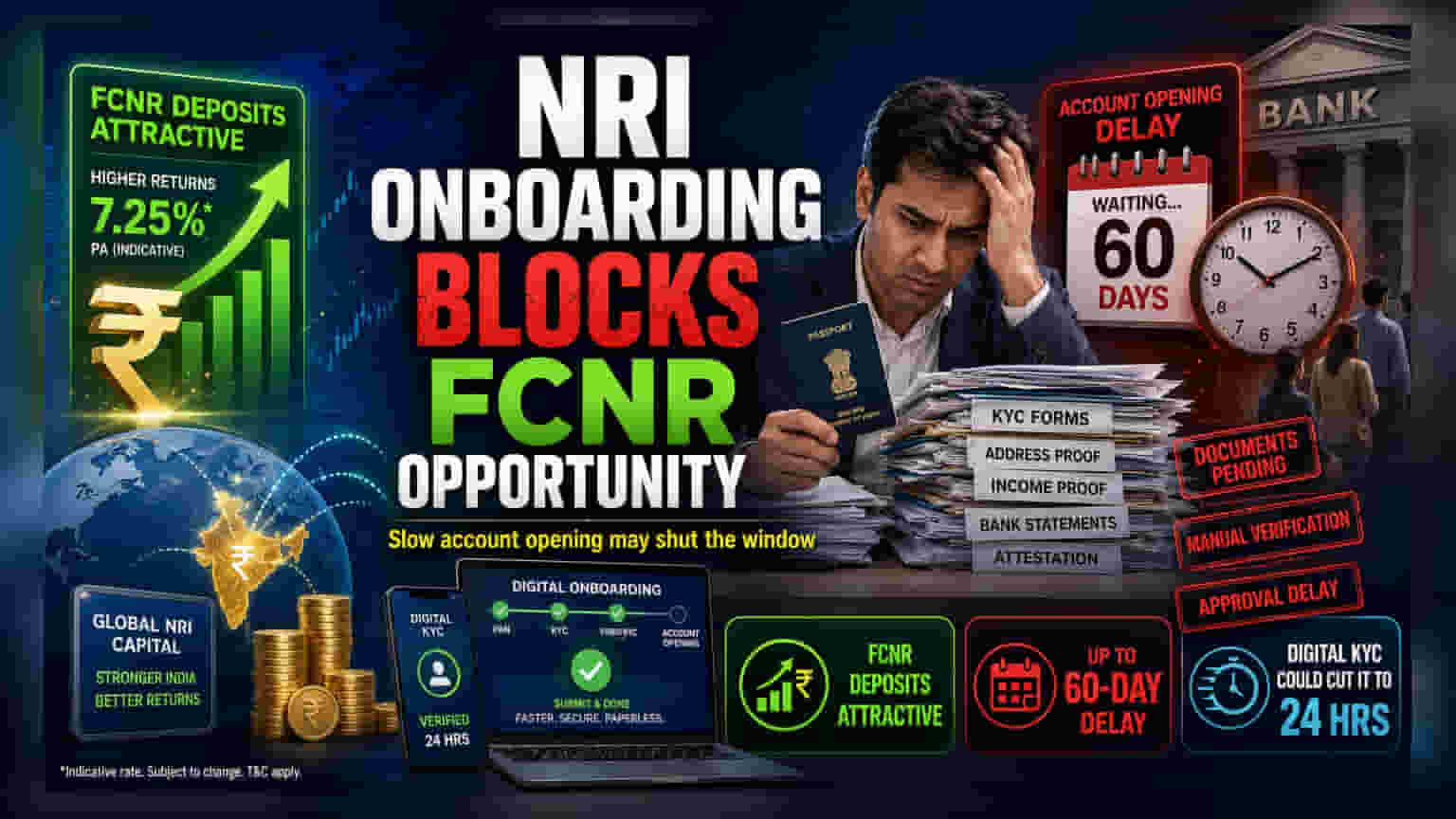 Nithin Kamath எச்சரிக்கை: NRI கணக்கு துவங்குவதில் 60 நாட்கள் தாமதம்! FCNR டெபாசிட்களுக்கு சிக்கல்