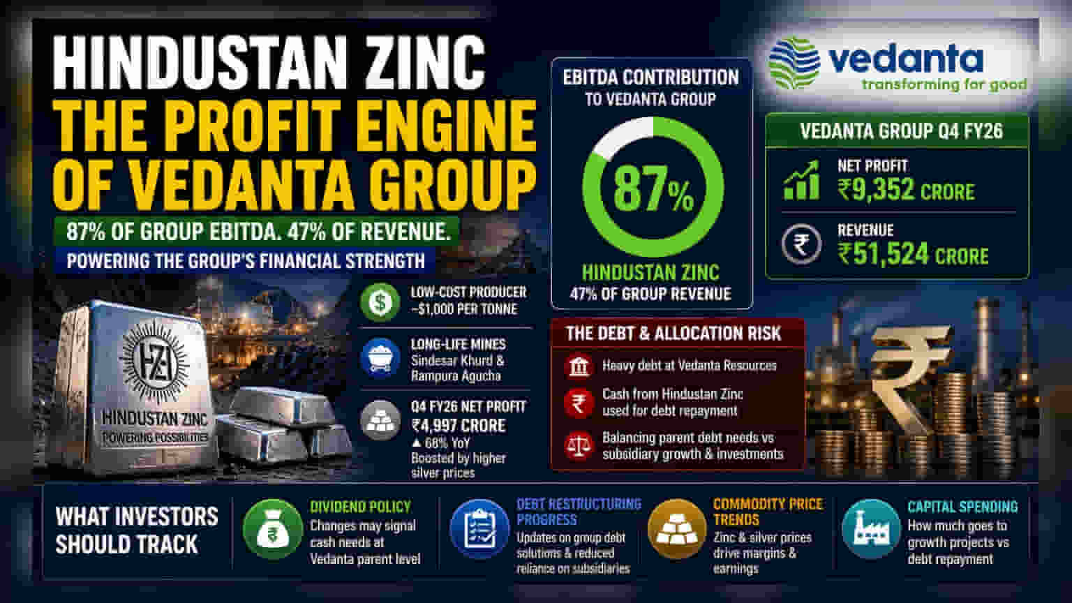Vedanta Group: Hindustan Zinc தான் வருமானத்துக்கு முக்கிய காரணம்!
