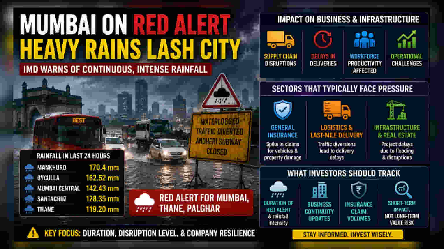 Mumbai Red Alert: How Intense Rains Impact Local Business Continuity