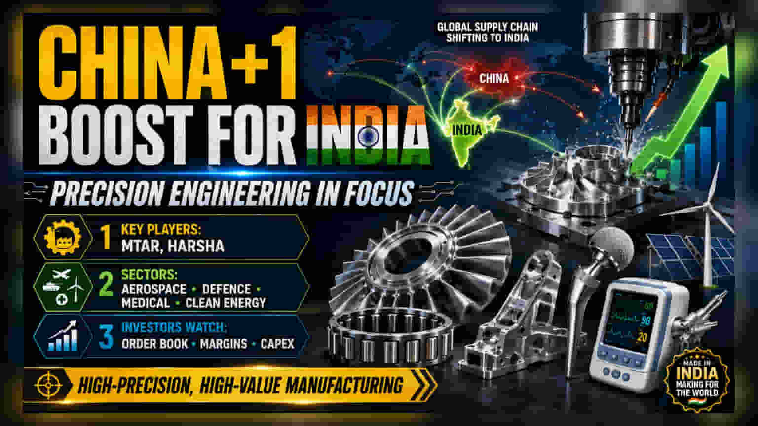 Indian Precision Engineering Firms Gain as Global Supply Chains Diversify