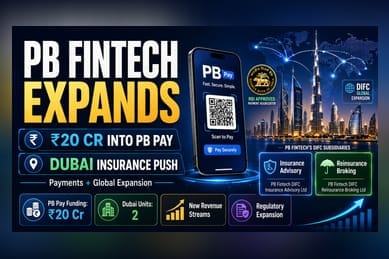 PB Fintech Invests ₹20 Cr in Payment Arm, Expands to Dubai